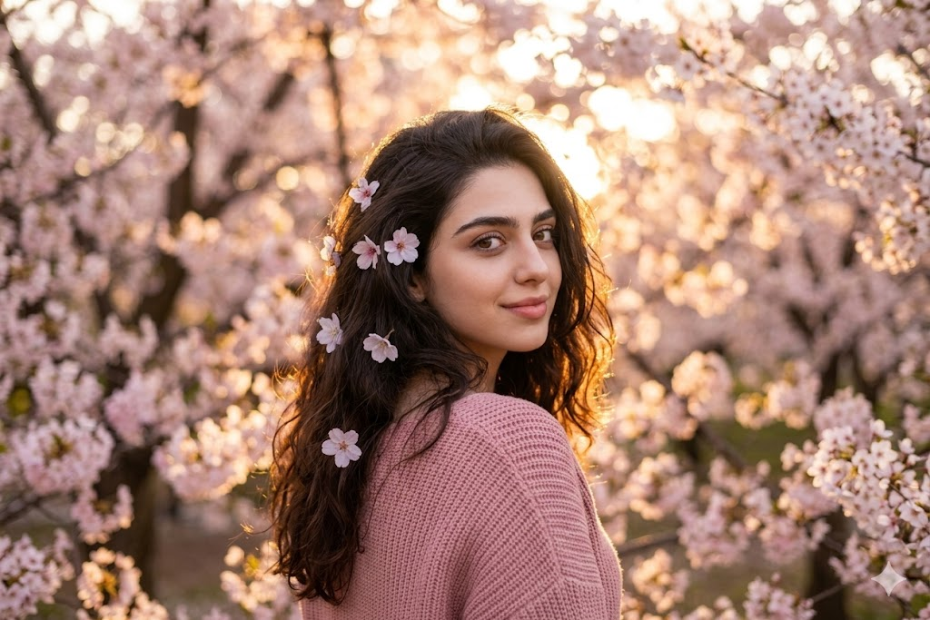 AI sakura moda portre