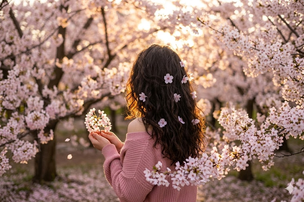 AI sakura arka portre