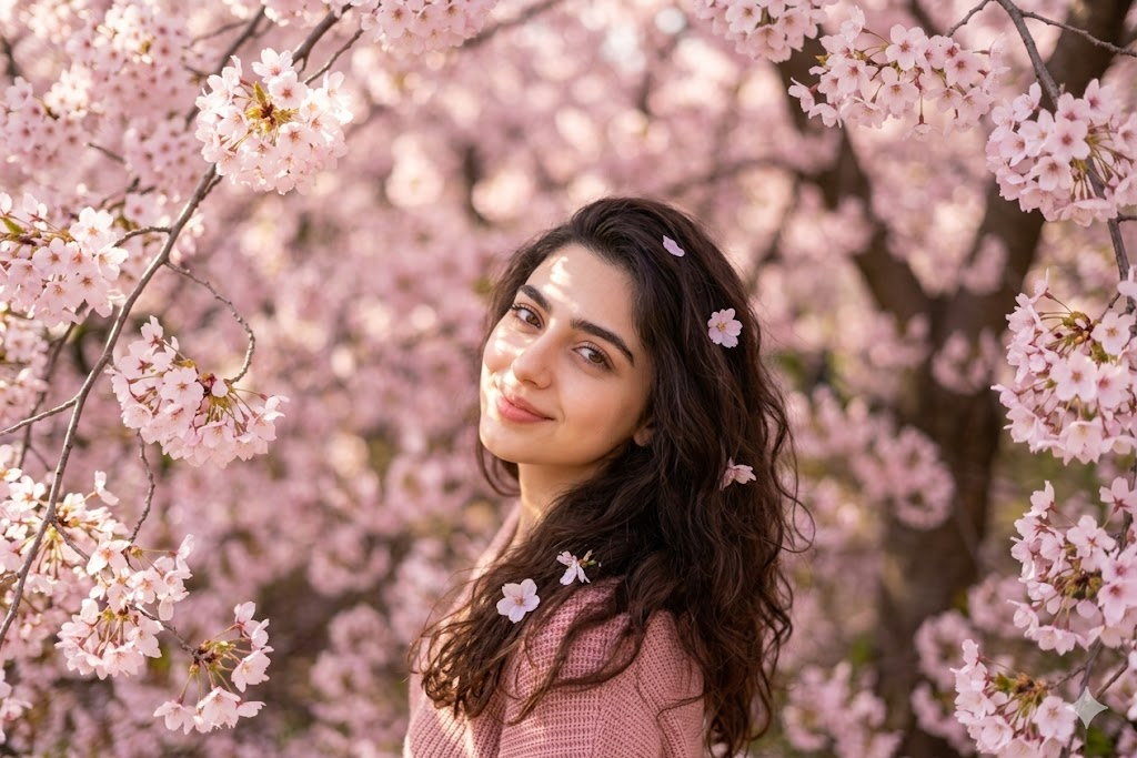 AI sakura üstten portre