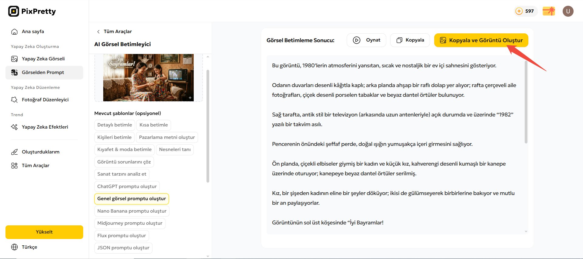 pixpretty ile kurban bayramı fotoğraf oluşturma