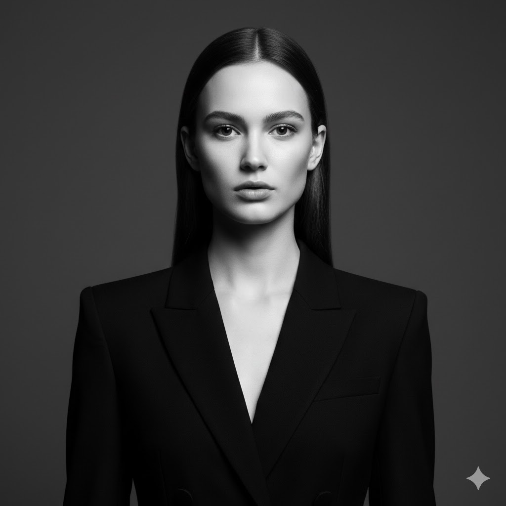 Gemini Siyah Beyaz Fotoğraf Yapma Prompt Örnkeleri Moda Kadın