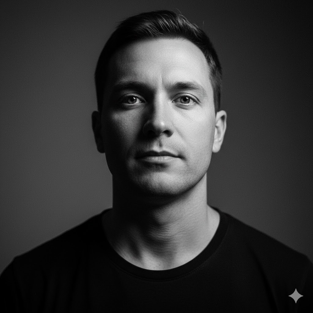 Gemini Siyah Beyaz Fotoğraf Yapma Prompt Örnkeleri Erkek Yakın Plan