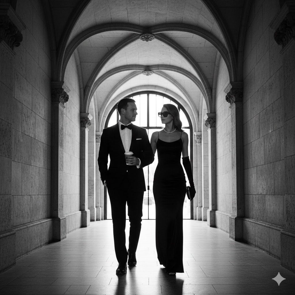 Gemini Siyah Beyaz Fotoğraf Yapma Prompt Örnkeleri Hollywood Çift