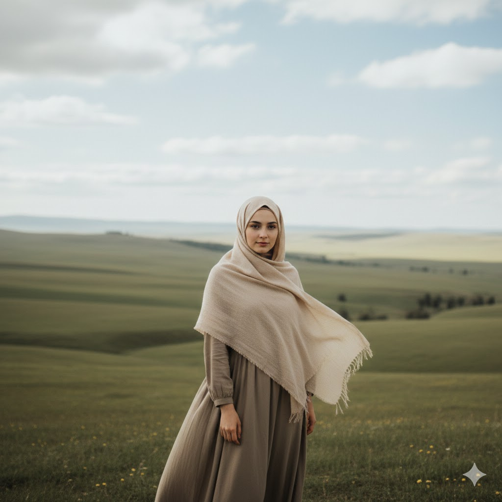 gemini tesettürlü bayan fotograf yapma promptları-Doğa