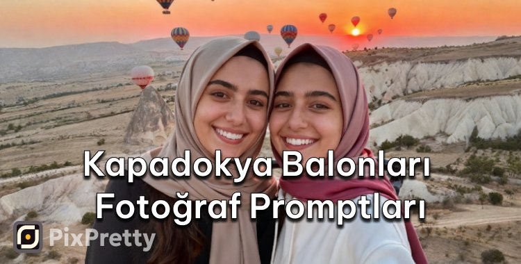 Kapadokya balonları fotoğraf promptları