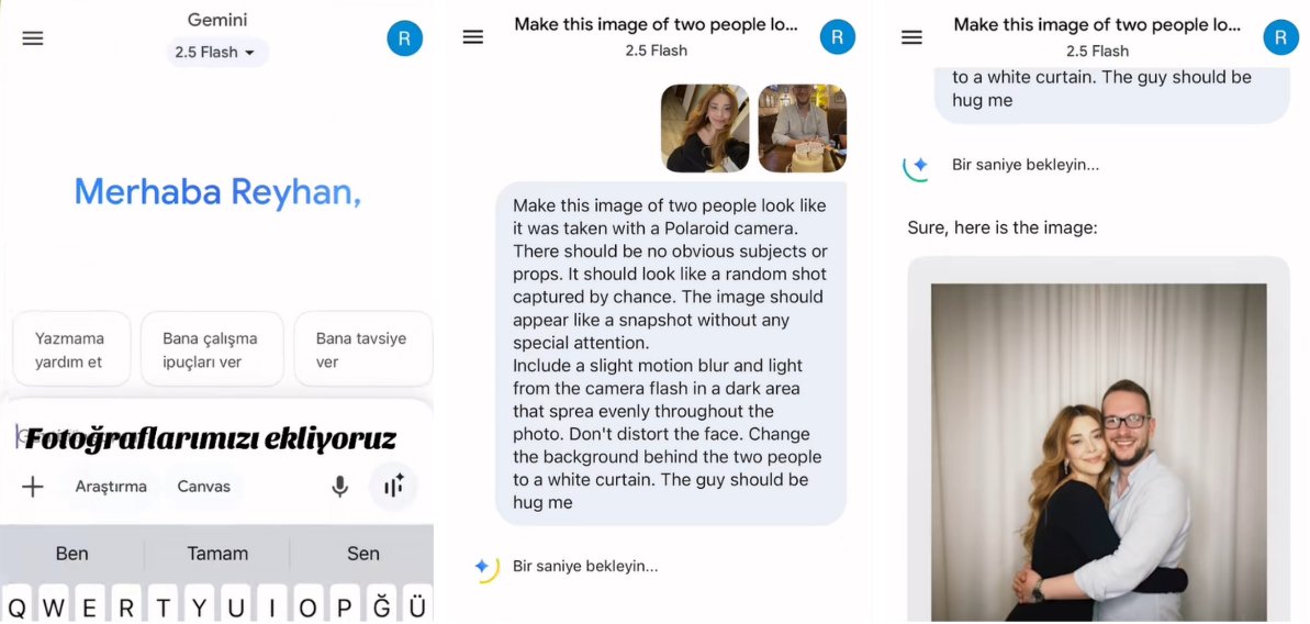 gemini ile fotoğraf oluşturma nasıl yapılır