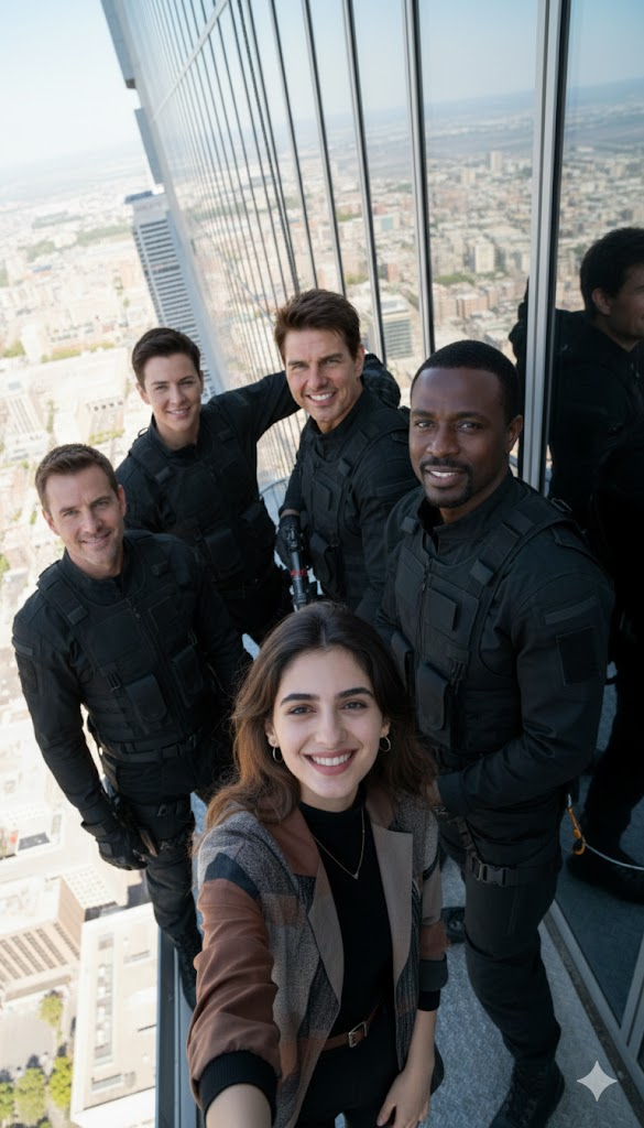 gemini ile ünlülerle film setinde selfie çekmek