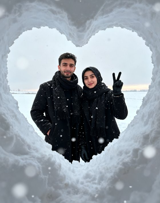 karlı fotoğraf yapay zeka