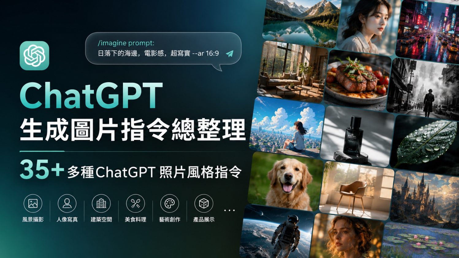 ChatGPT 生成圖片指令總整理