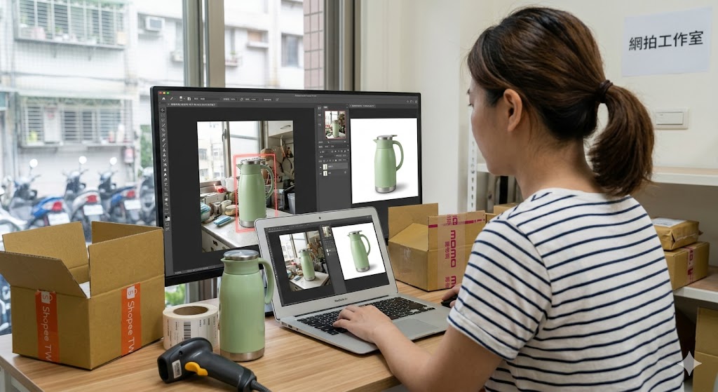 電商商品圖去背應用 - 蝦皮 Pinkoi 白底商品照