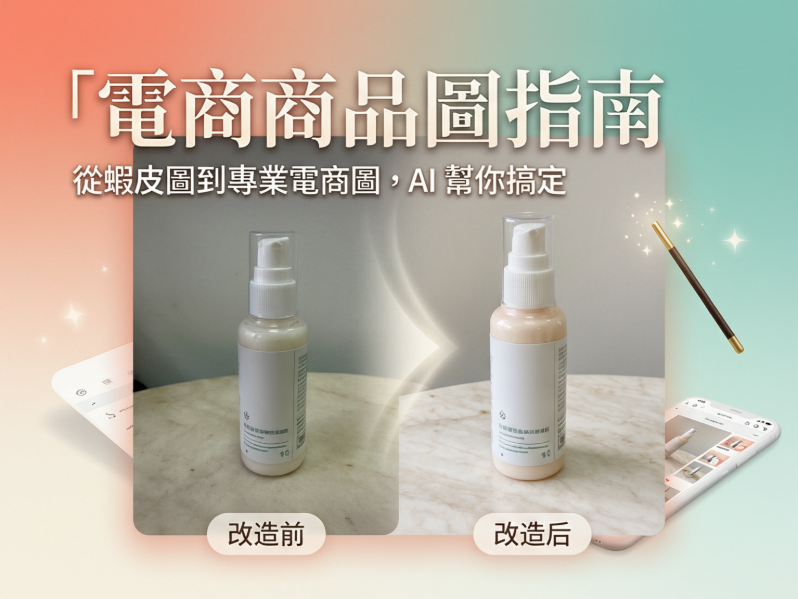 2026電商商品圖指南 專業商品攝影示例