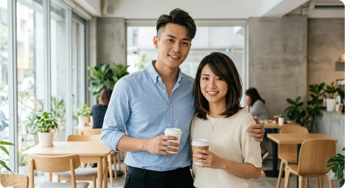 圓形臉男生與圓形臉女生的適合髮型示範