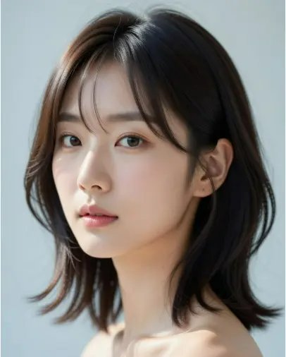 方形臉女生柔和層次鮑伯側分Gemini AI髮型建議效果