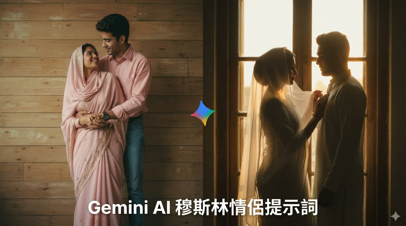 Gemini AI 穆斯林情侶提示詞