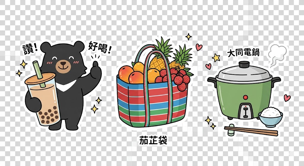 Line 貼圖與社群素材去背 - 疊加創意場景