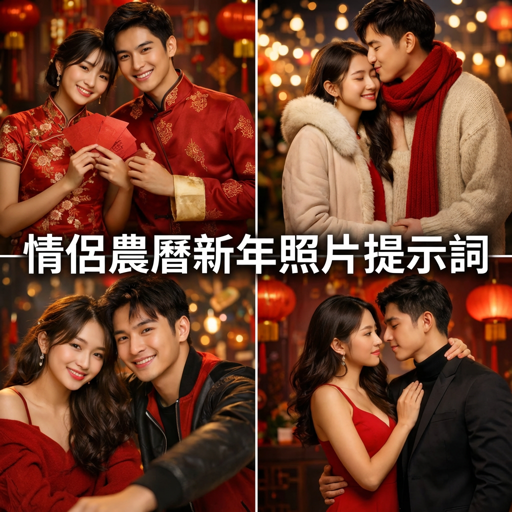 情侶農曆新年照片提示詞