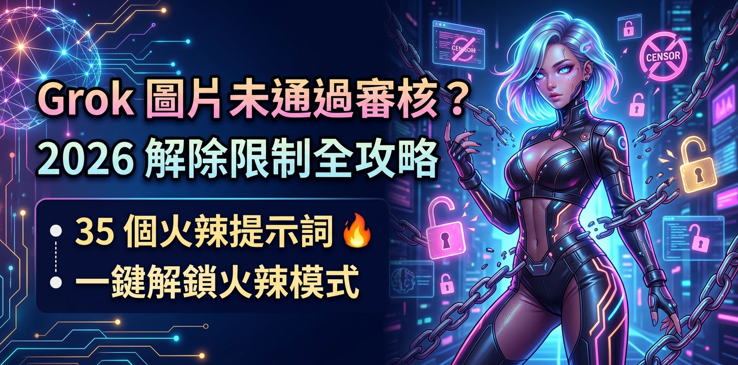解決 grok 圖片未通過審核的寫實提示詞教學