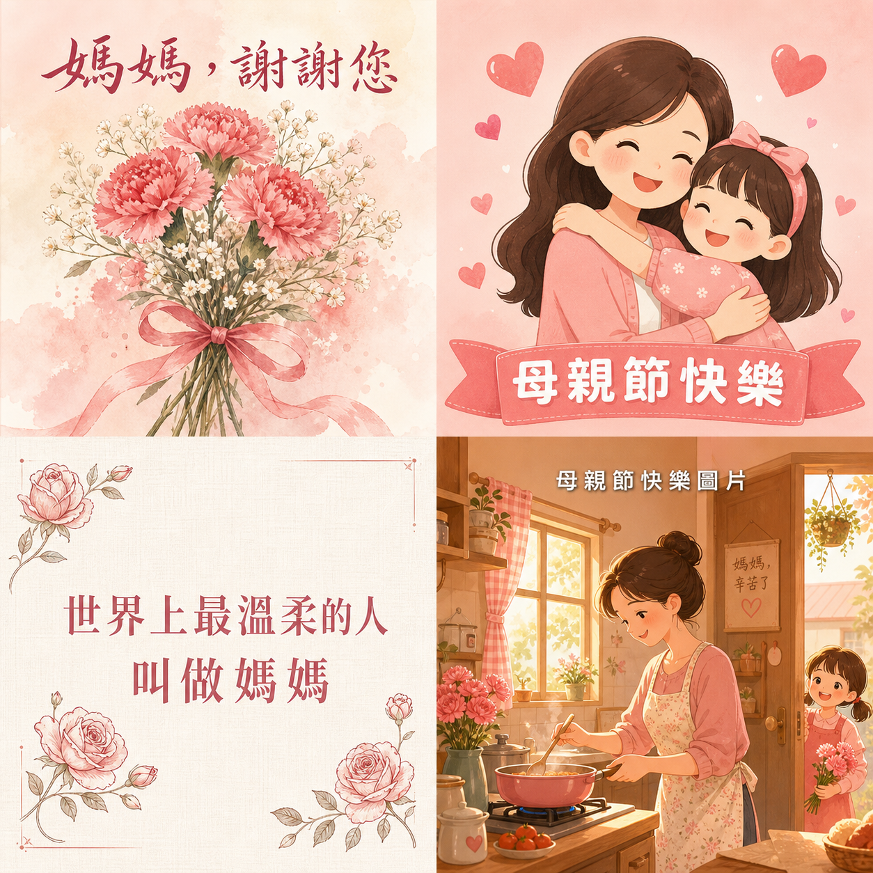 PixPretty AI 母親節快樂圖片多版本生成