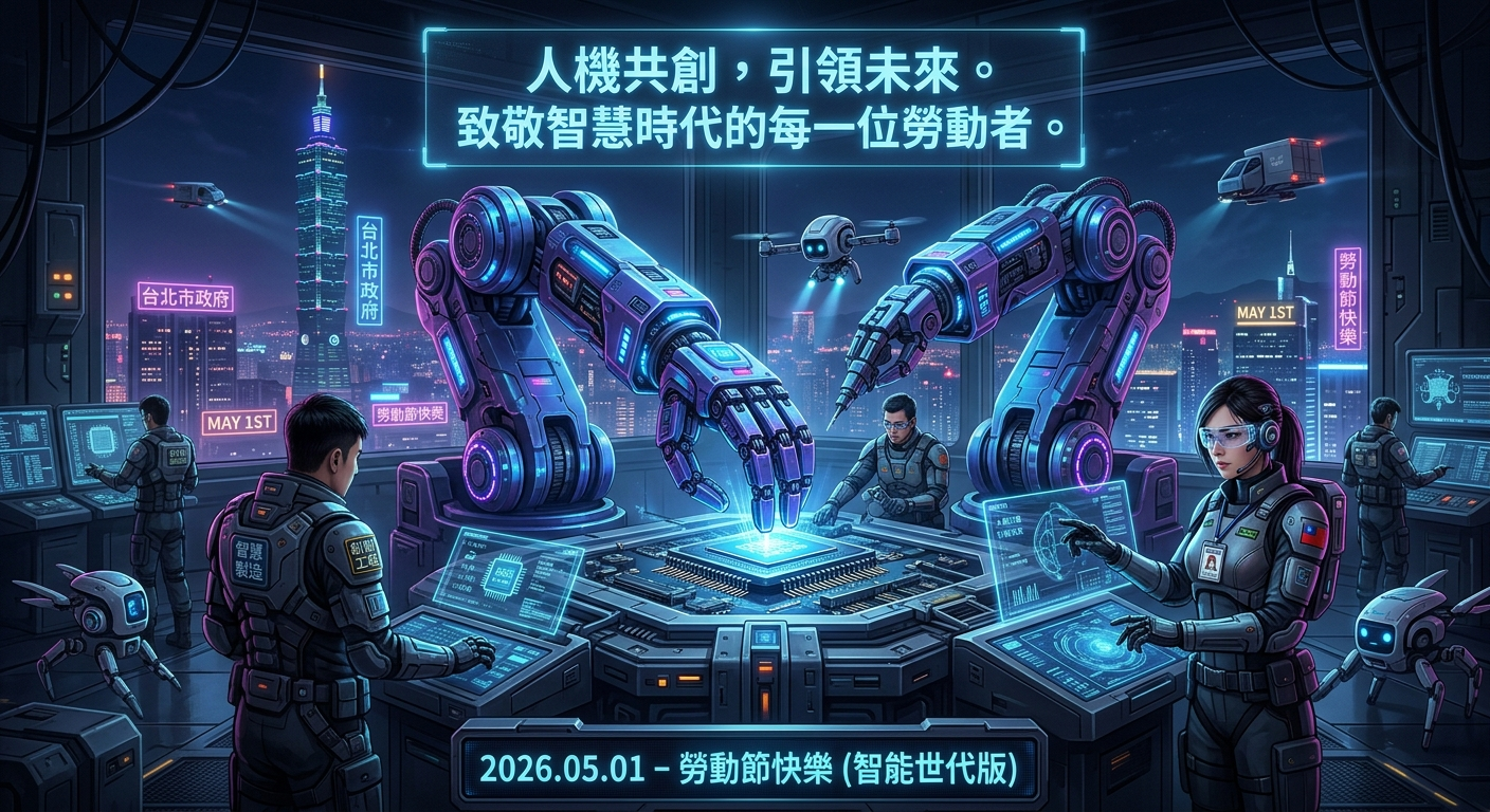 勞動節快樂圖片 AI生成圖像風 2026新主流