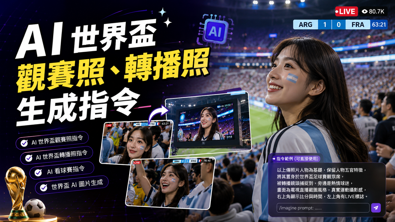 AI 世界盃觀賽照指令