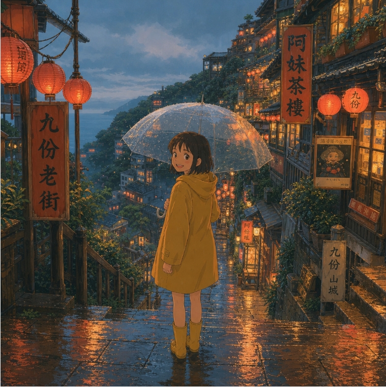 吉卜力風 AI 生成圖片