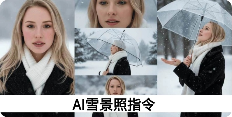 ai snowfall image prompt