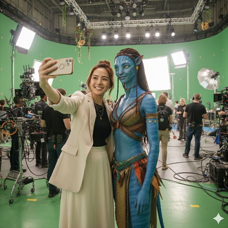 ai viral celebrity selfie movie shot