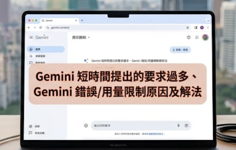 Gemini 短時間提出的要求過多