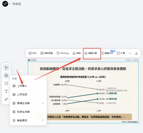 Notebooklm 簡報圖片上傳至Lovart