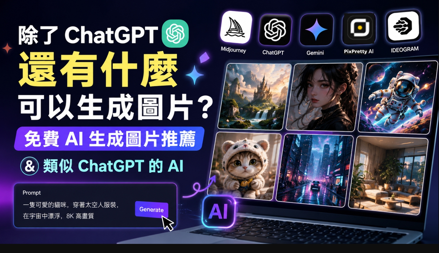 除了 ChatGPT 還有什麼可以生成圖片