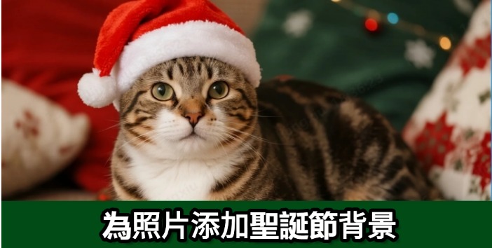為照片添加聖誕節背景