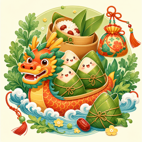端午節可愛圖片 IG貼文方形插圖