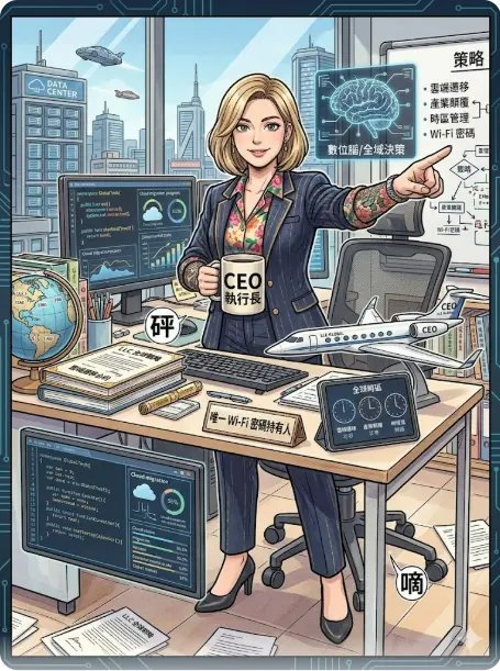 科技業CEO職業漫畫頭像－ChatGPT生成職業漫畫形象gpt指令