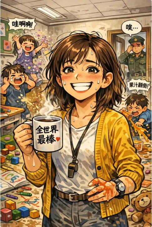 幼教老師職業漫畫頭像－ChatGPT生成職業漫畫形象