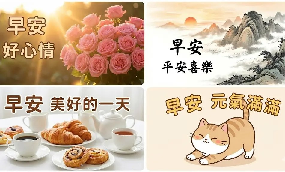 日常問候類早安長輩圖 溫馨可愛祝福