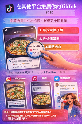 在其他平台推廣TikTok影片