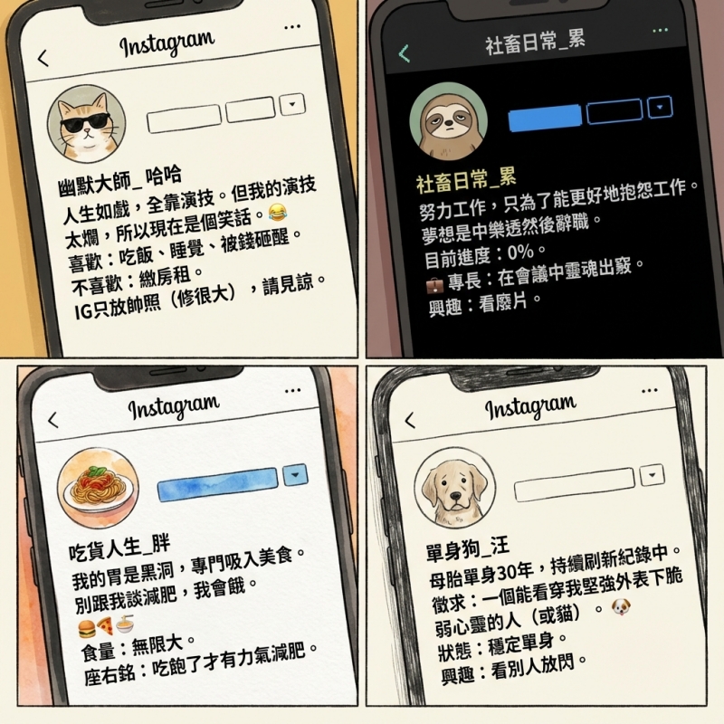 IG 自介幽默範例