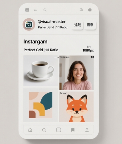 IG 貼文尺寸比例1：正方形